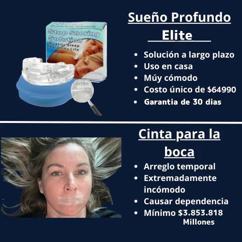 Sueño Profundo Elite™ Dispositivo Bucal ANTI - RONQUIDOS