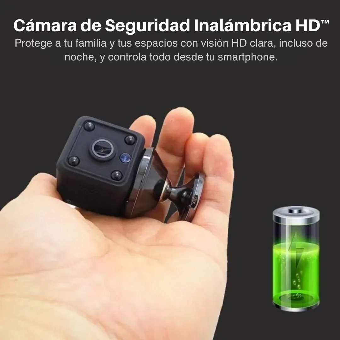 Cámara de Seguridad Inalámbrica HD™ – Monitoreo Nocturno sin Cables 📸🌙