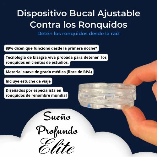 Sueño Profundo Elite™ Dispositivo Bucal ANTI - RONQUIDOS